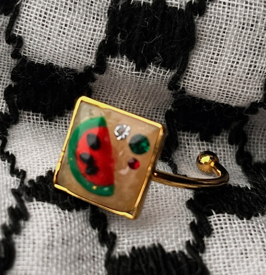 Watermelon Palestine Ring