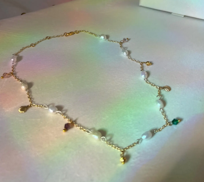 Petite Gold filled Charm Necklace