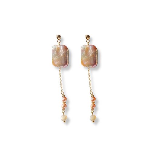 Sunset Pearl Earrings