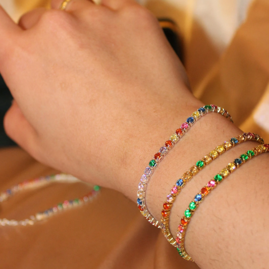 Jelly rainbow bracelet