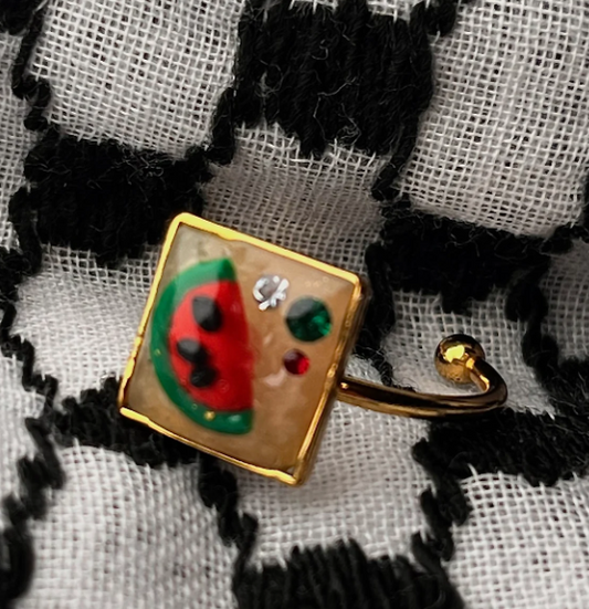 Watermelon Palestine Ring