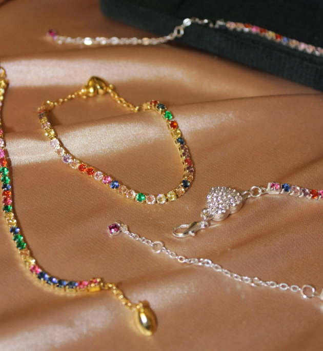 Jelly rainbow bracelet