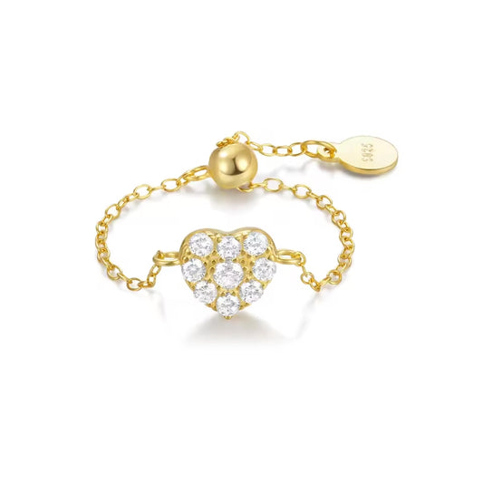 Zoya Heart Slider Ring